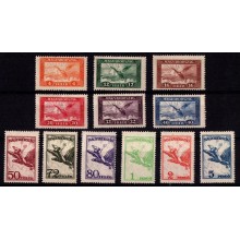 1927-30 - Ungarn - AFA 402-13 - Frimærker - Lutpost - Komplet sæt - Postfrisk.